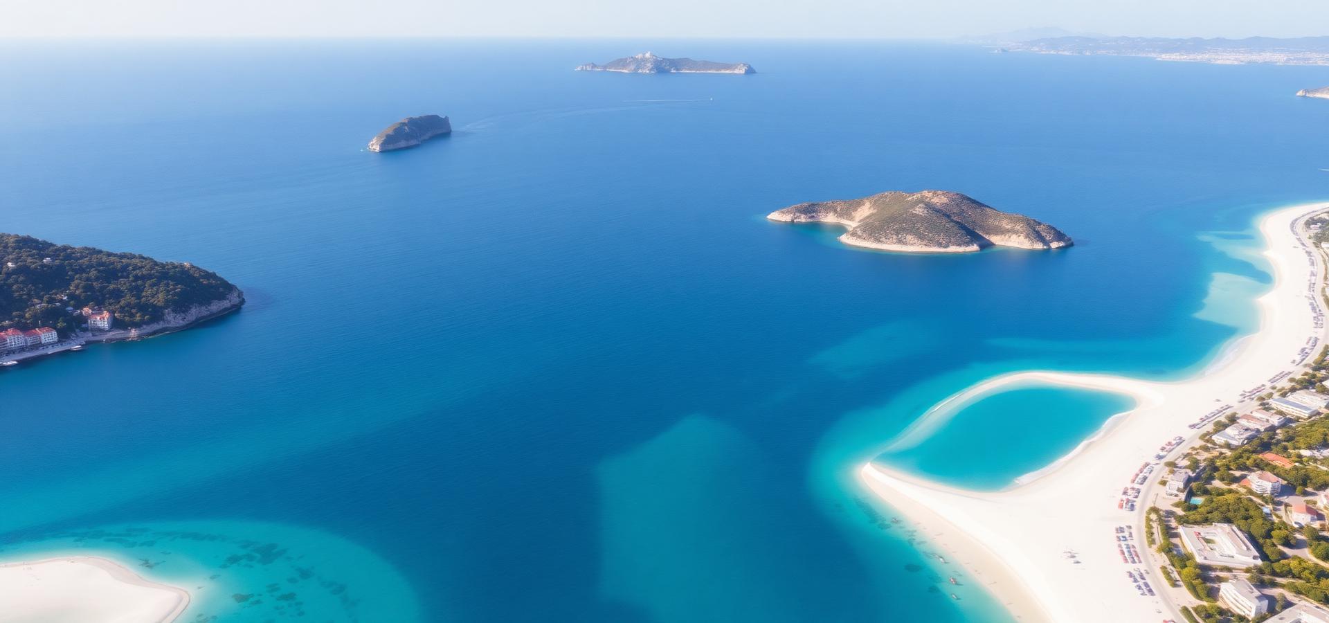 Aerial Riviera coastline