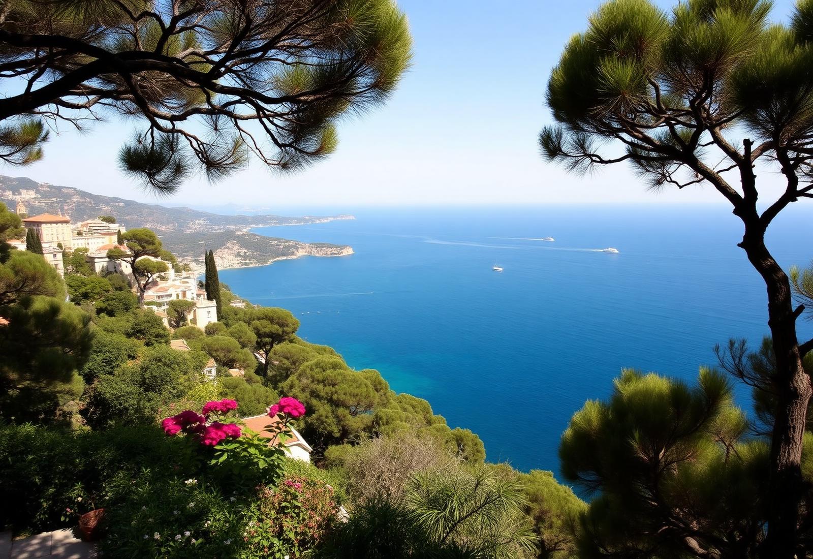 Èze clifftop view over Cap Ferrat