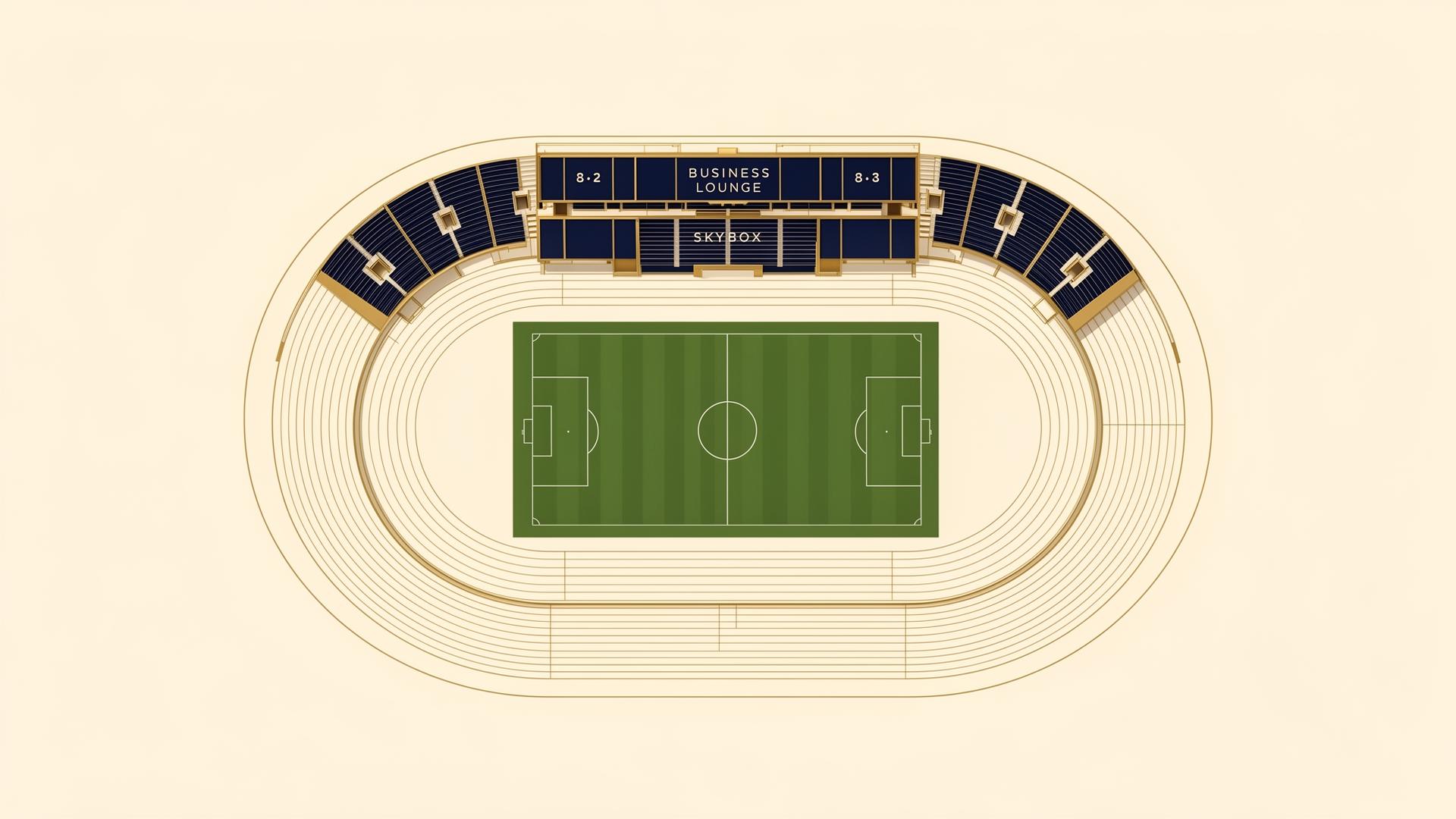 Indicative Business Lounge Skybox location at Olympiastadion Berlin