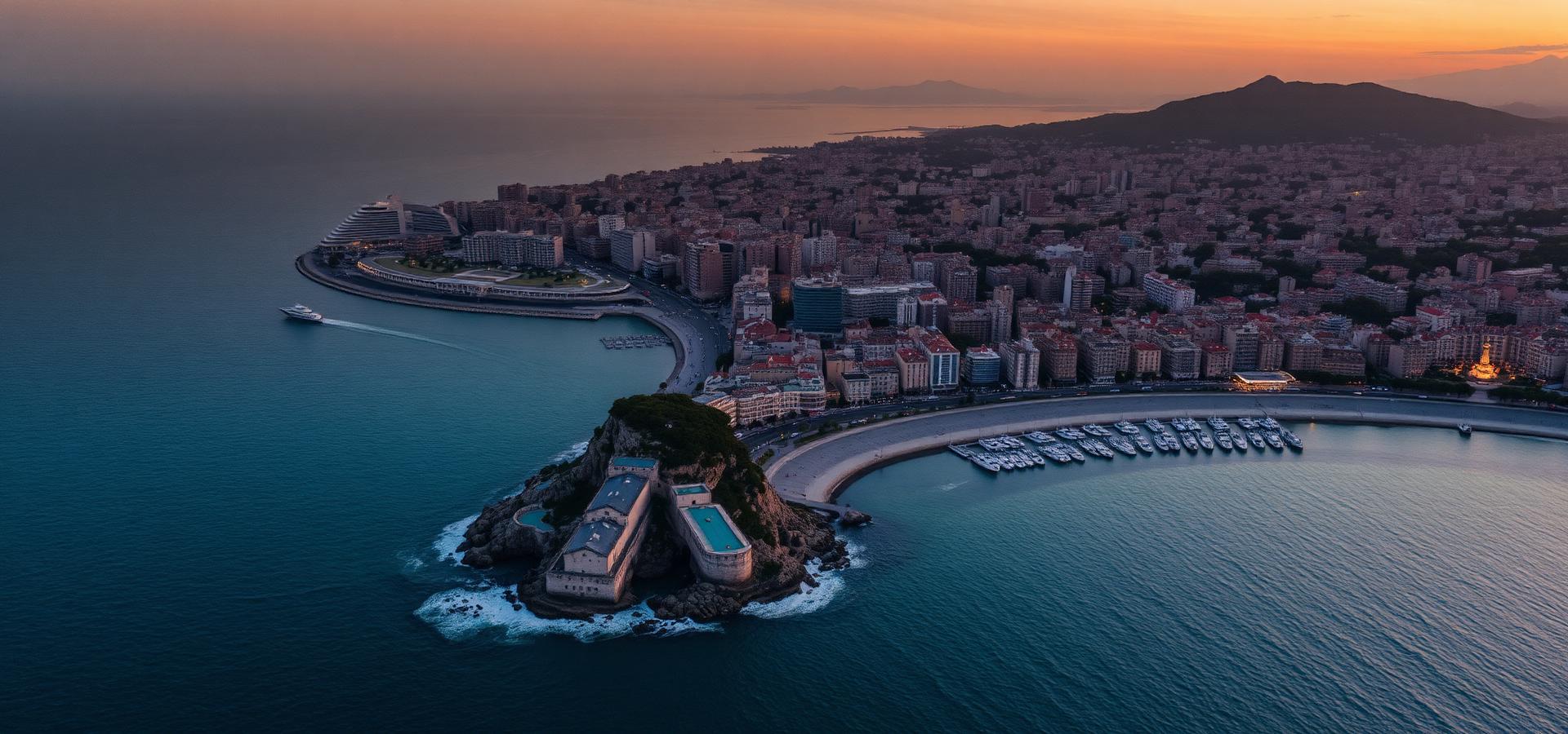 From Riviera coastline to European cityscape
